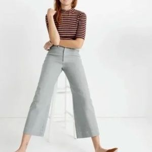 Madewell Emmett Wide Leg Crop 26p Blue